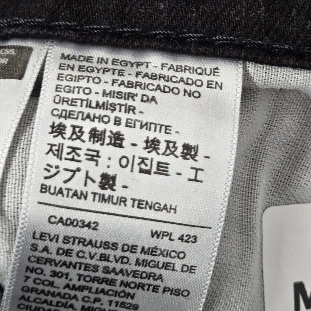 Levi's 514 Men Jeans 34X30 Black Denim Straight‎ Fit 29